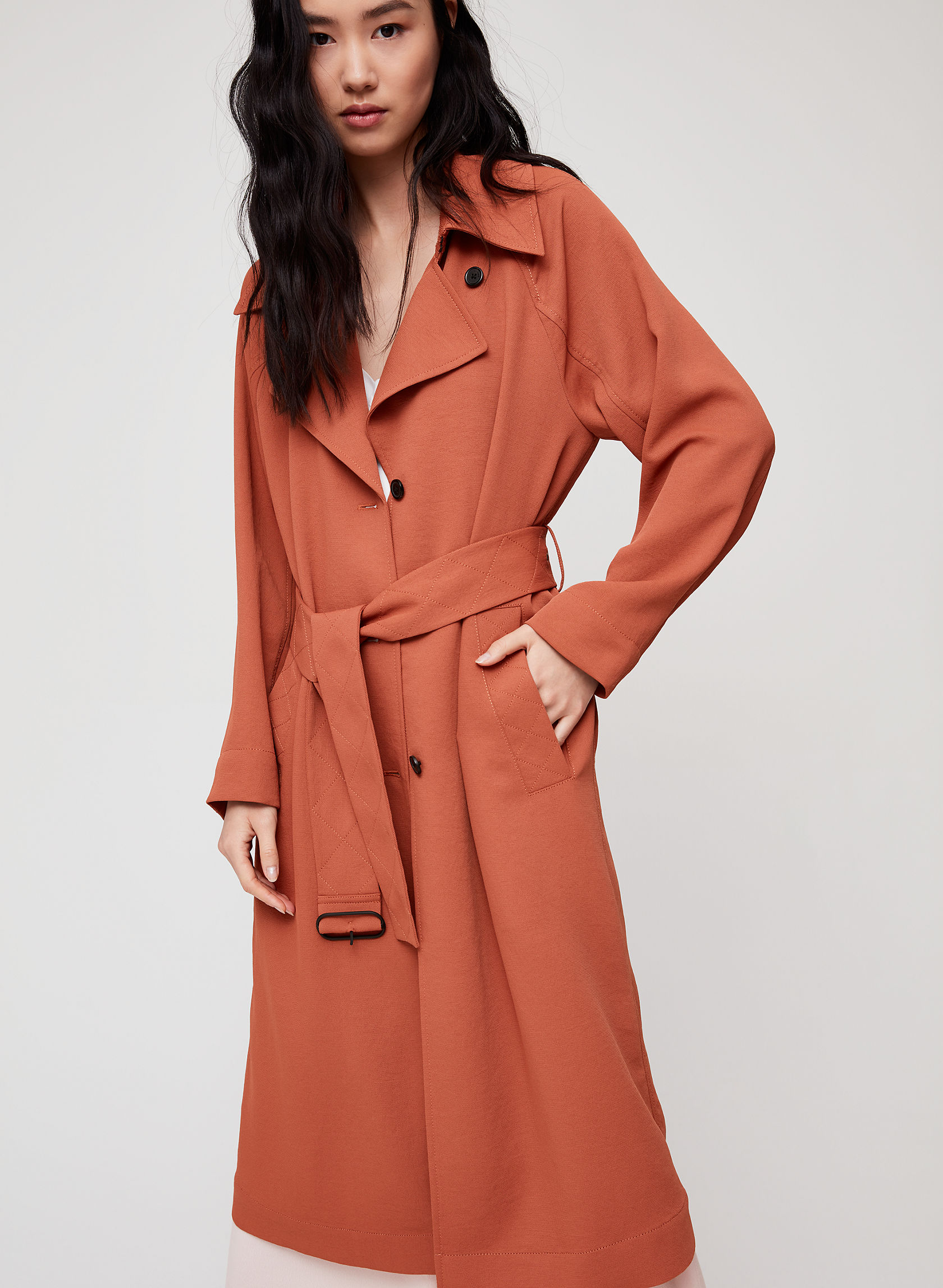 Wilfred PELAT TRENCH COAT Aritzia US