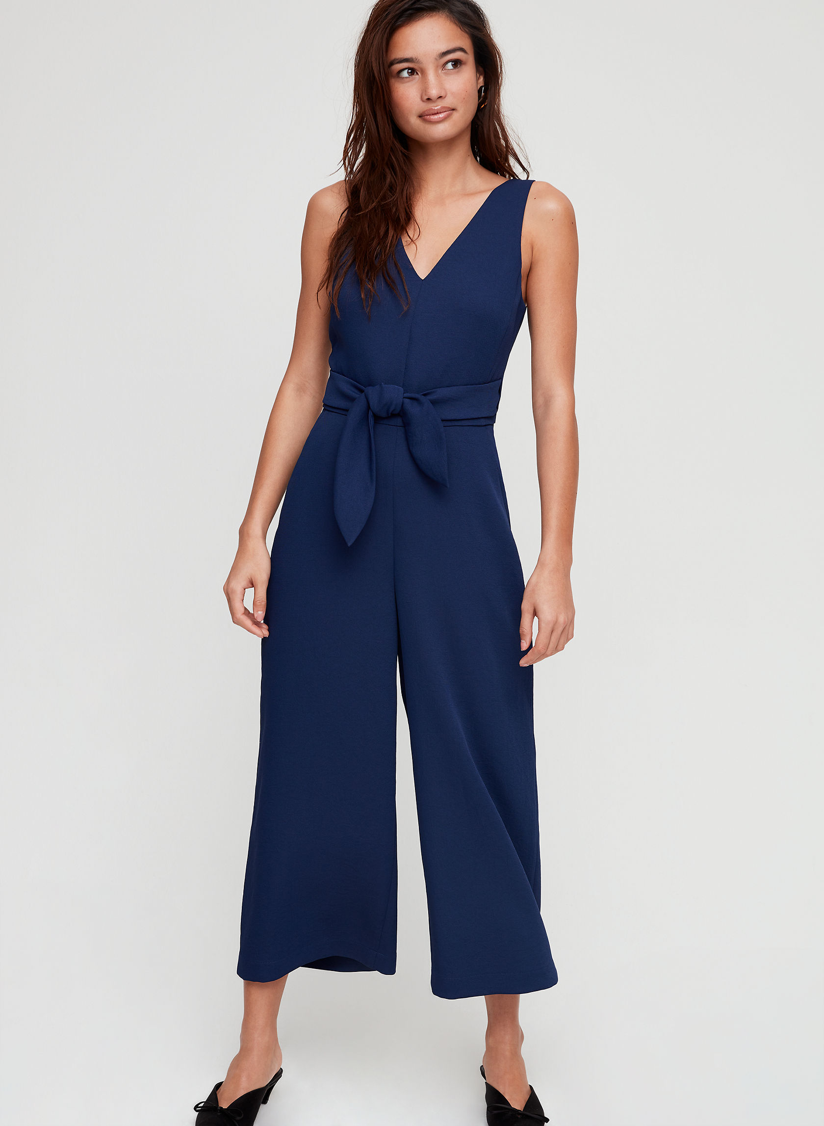 aritzia ecoulement v jumpsuit
