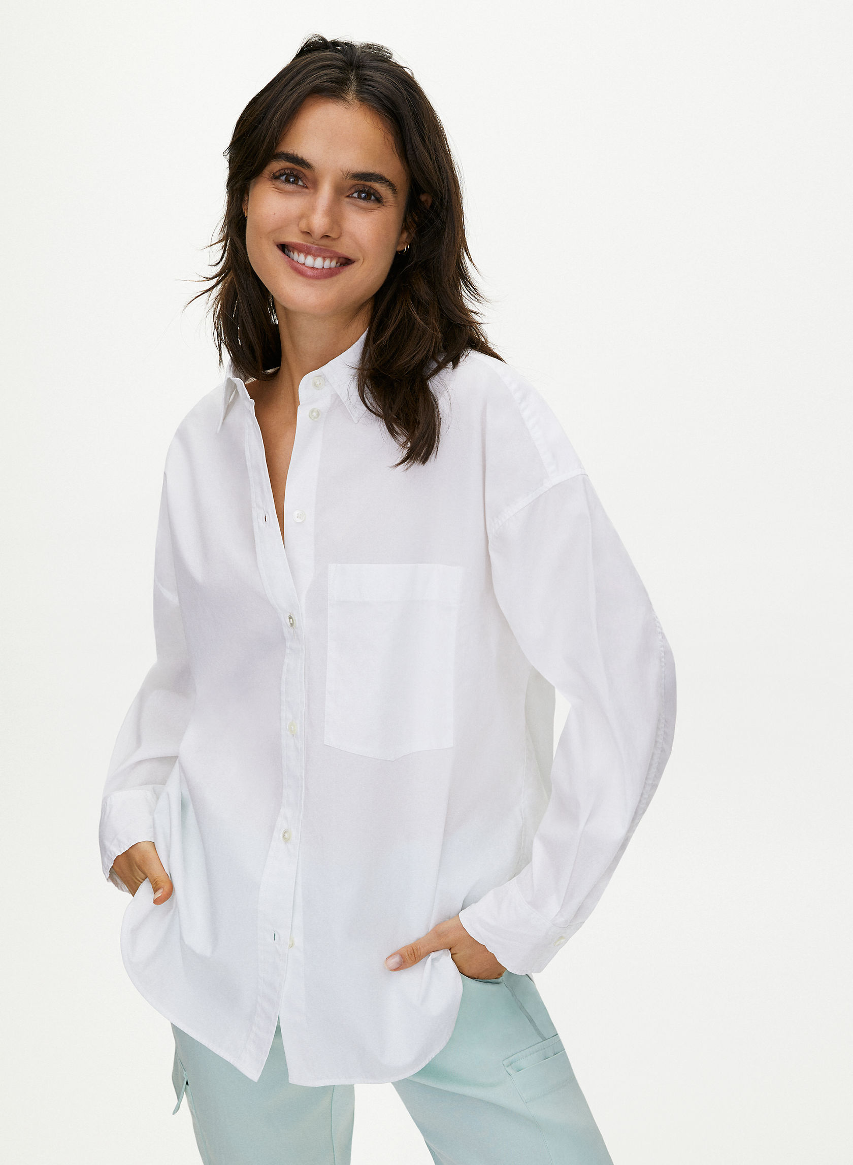 The Group by Babaton EVERYDAY BUTTON-UP | Aritzia US