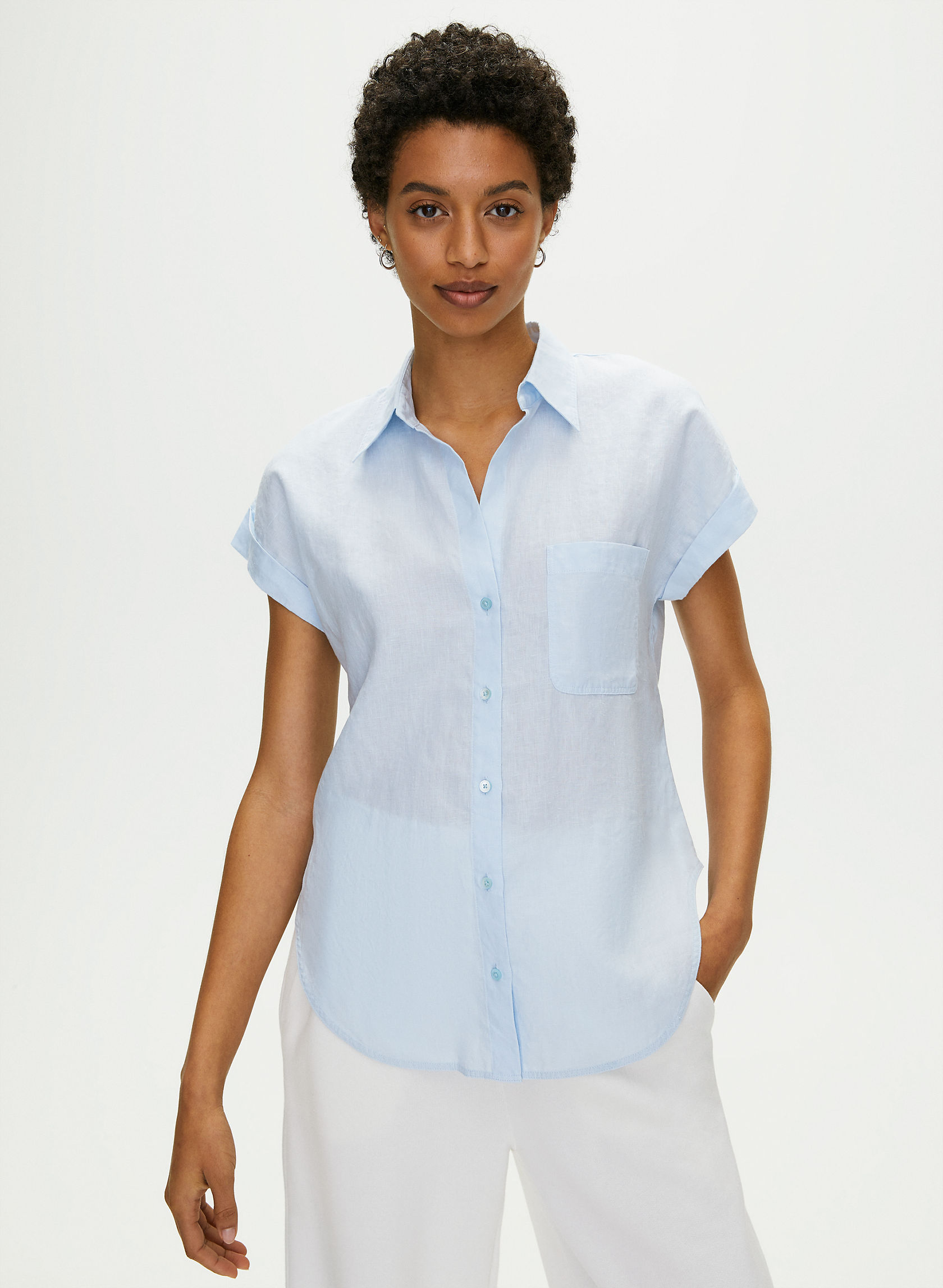 The Group by Babaton ADARA BUTTON-UP | Aritzia CA