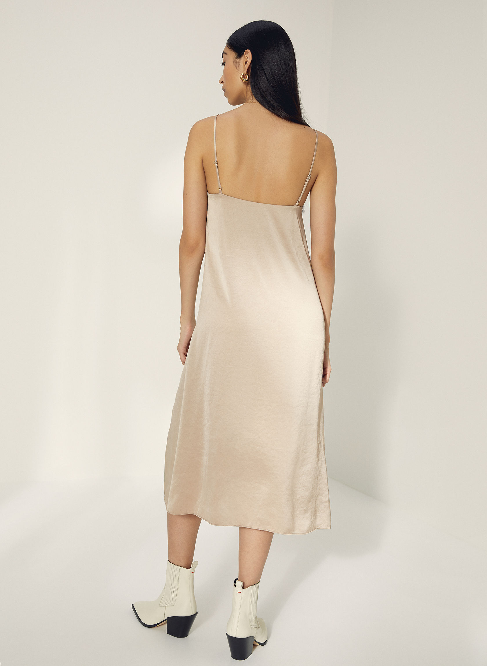 Wilfred ONLY SLIT SLIP DRESS Aritzia CA