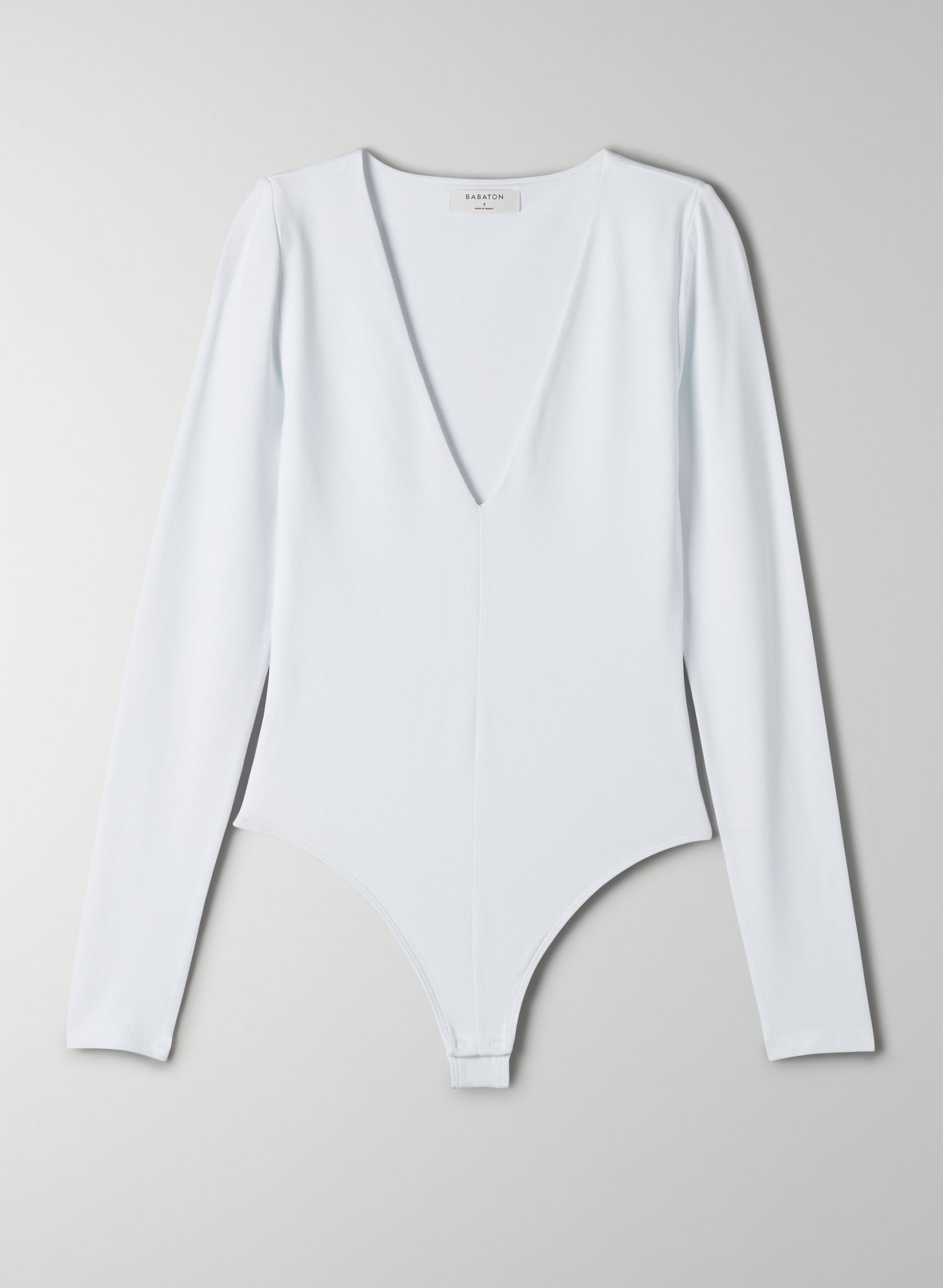 Babaton CONTOUR V-NECK LONGSLEEVE BODYSUIT | Aritzia CA