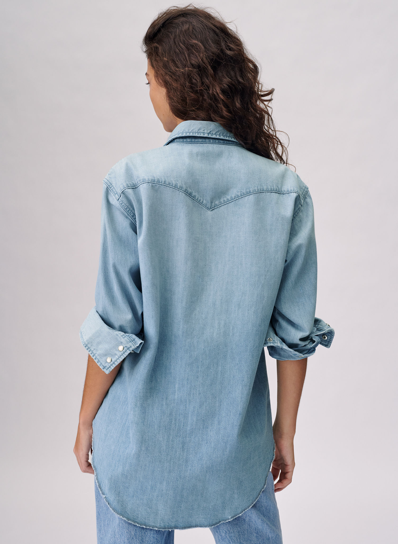 Denim Forum THE NINA OVERSIZED WESTERN SHIRT | Aritzia US