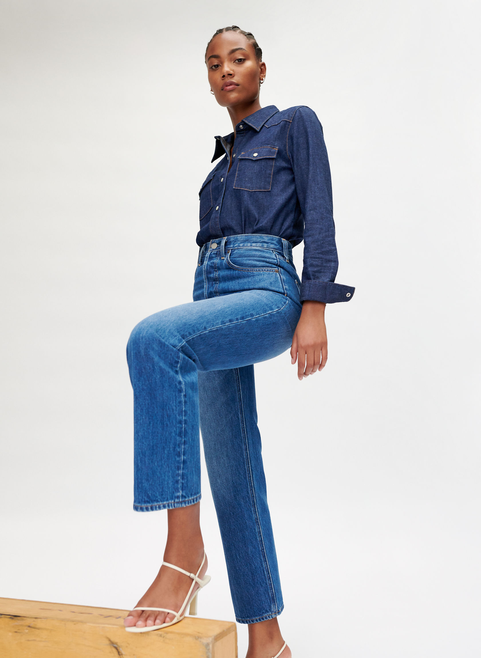 old navy stretch denim shorts