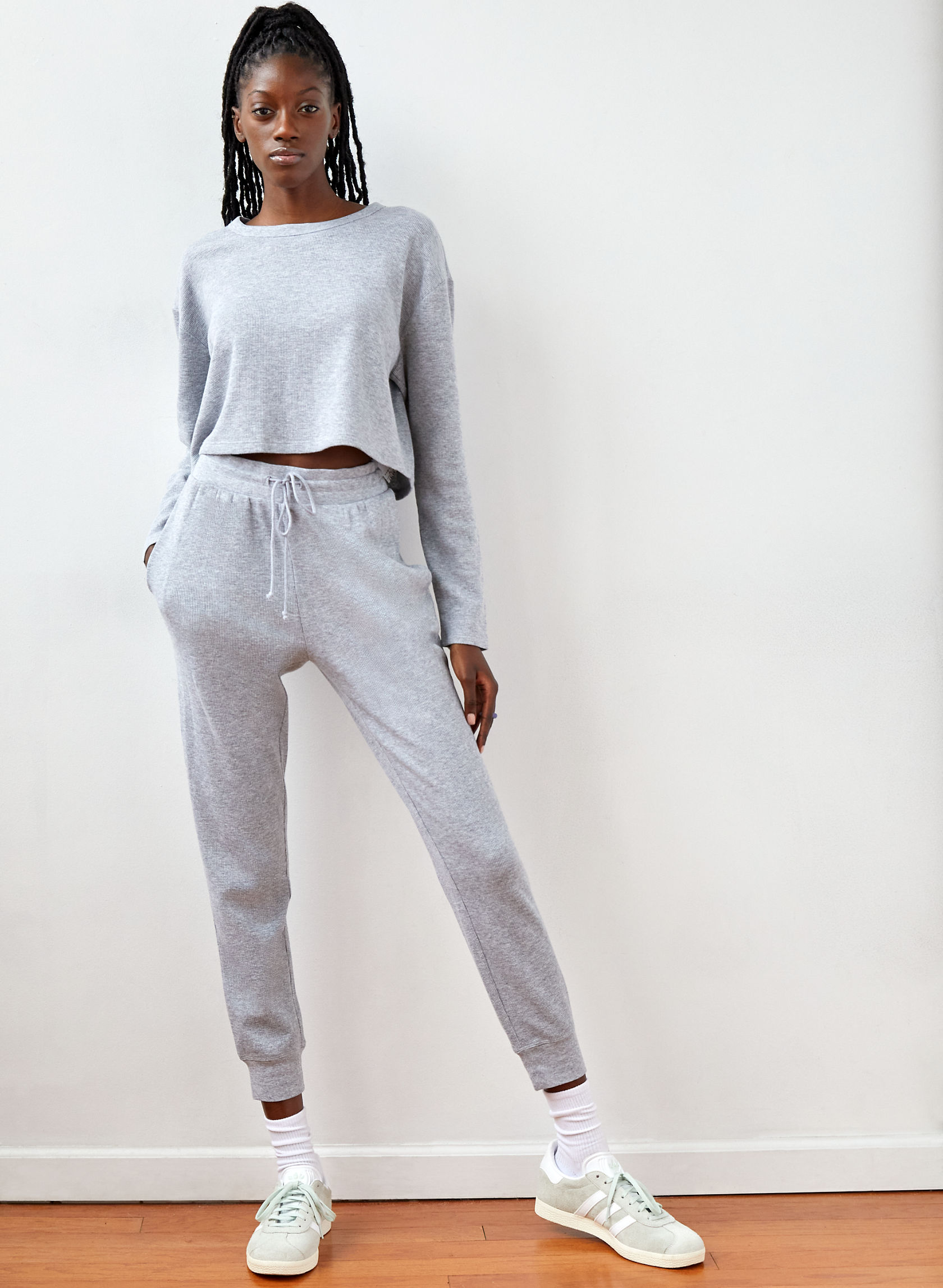 aritzia waffle joggers